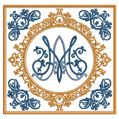 Matriz de matriz Matriz De Bordado Conjunto De  Alfaias Mariana  76